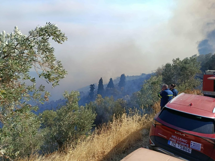 Πυρκαγιά στο Πλωμάρι